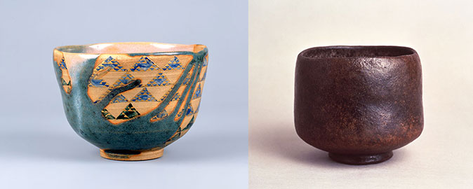 二つの茶碗 ―樂長次郎の黒茶碗と野々村仁清の色絵茶碗―