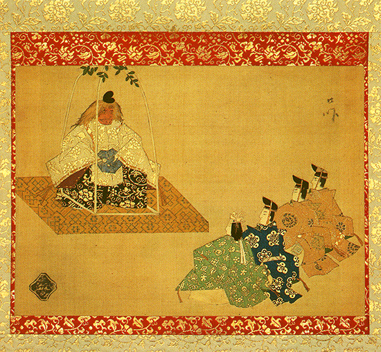 東福門院作 縫絵「氷室」